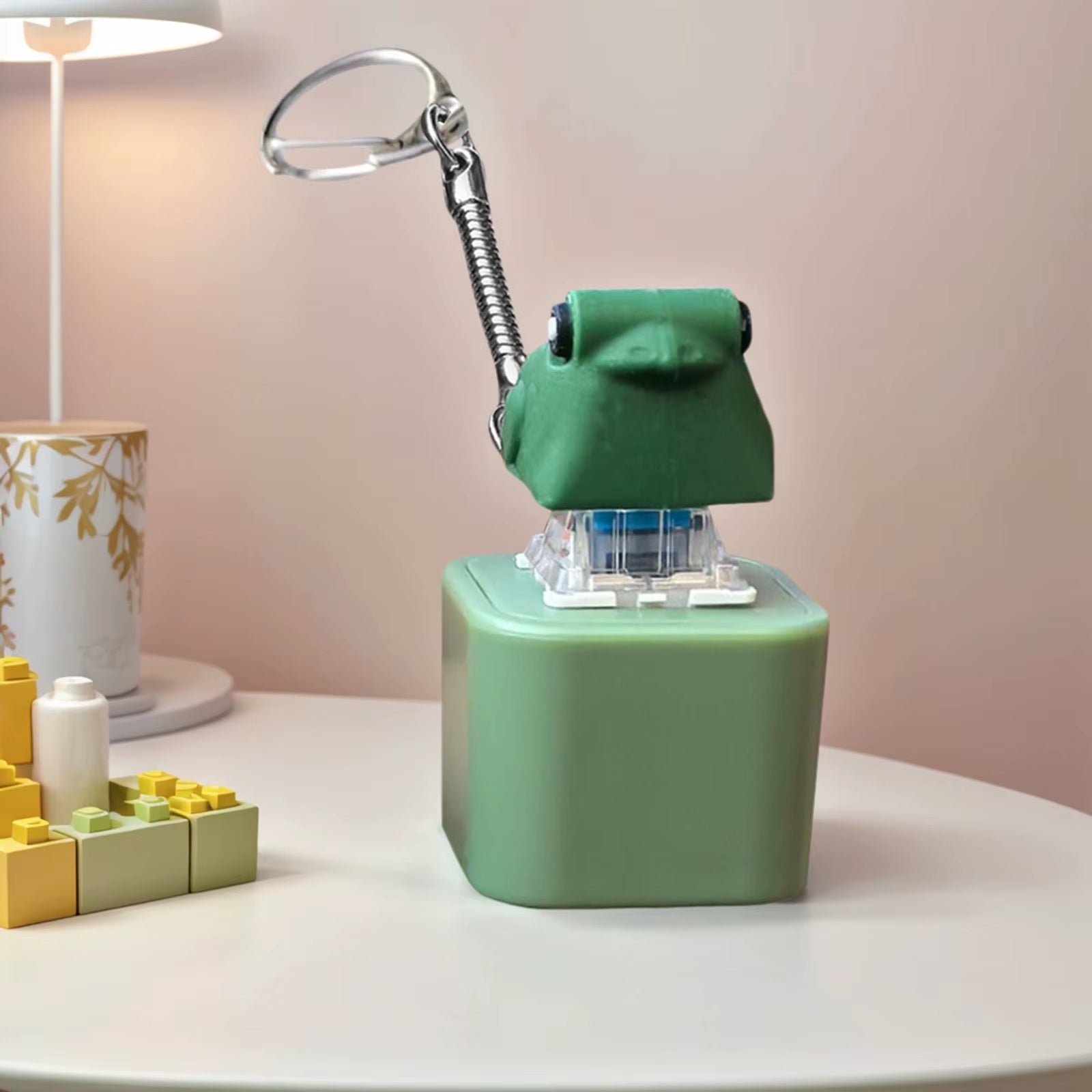 Animal Decompression Toys with Sound Light Keyboard Clicker Keychain Finger Clicker Toys Button Stress Relief Gifts for Adult