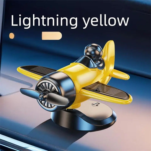 Solar Spin Airplane Dashboard Ornament