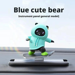 Dashboard Car Ornaments Skateboard Bear Sliding Bear Creative Car Cartoon Interior Decoration Interior Accessories