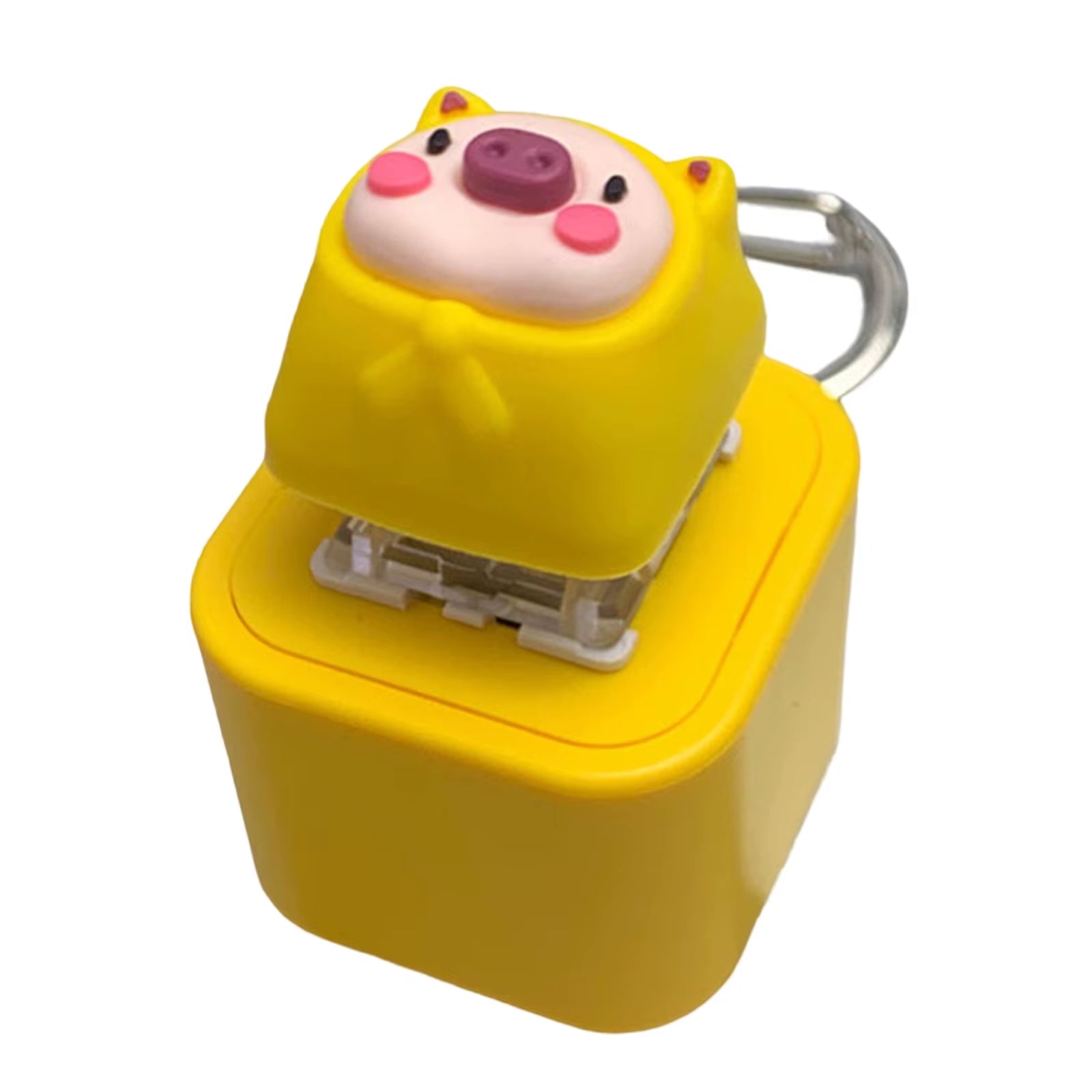 Animal Decompression Toys with Sound Light Keyboard Clicker Keychain Finger Clicker Toys Button Stress Relief Gifts for Adult