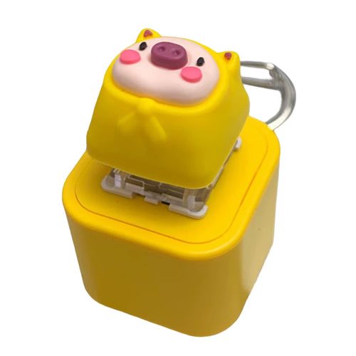 Animal Decompression Toys with Sound Light Keyboard Clicker Keychain Finger Clicker Toys Button Stress Relief Gifts for Adult