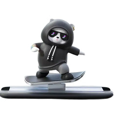 Dashboard Car Ornaments Skateboard Bear Sliding Bear Creative Car Cartoon Interior Decoration Interior Accessories